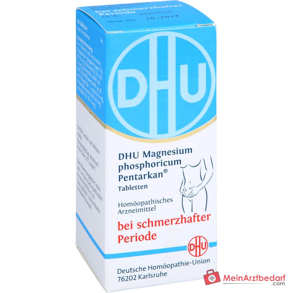 DHU Magnesium phosphoricum Pentarkan Magnesium phosphoricum / Chamomilla / Colocynthis / Potentilla anserina / Aesculus Tabletten, 80 St.
