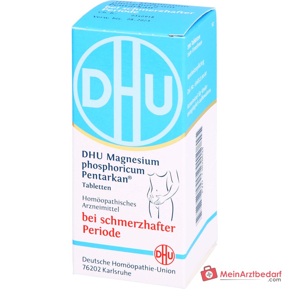 DHU Magnesium phosphoricum Pentarkan Magnesium phosphoricum / Chamomilla / Colocynthis / Potentilla anserina / Aesculus Tabletten, 80 St.