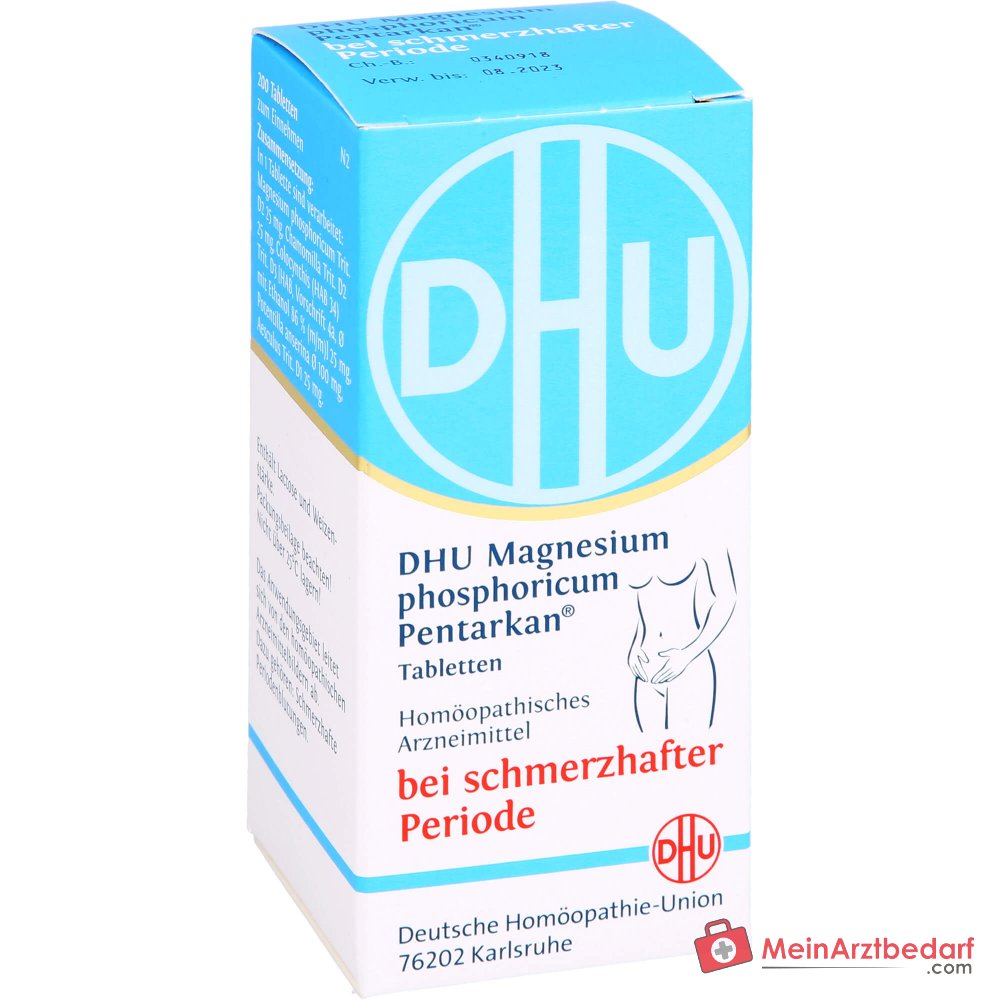 DHU Magnesium phosphoricum Pentarkan Magnesium phosphoricum / Chamomilla / Colocynthis / Potentilla anserina / Aesculus Tabletten, 80 St.