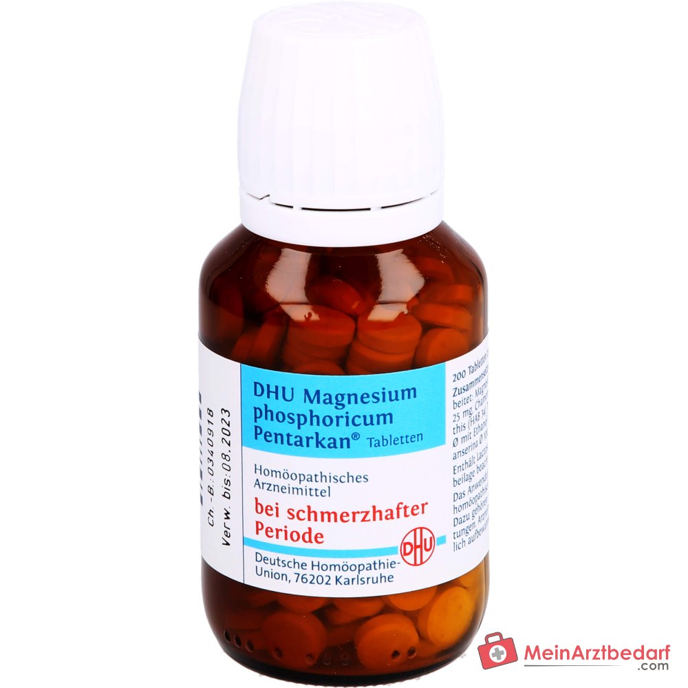 DHU Magnesium phosphoricum Pentarkan Magnesium phosphoricum / Chamomilla / Colocynthis / Potentilla anserina / Aesculus Tabletten, 80 St.