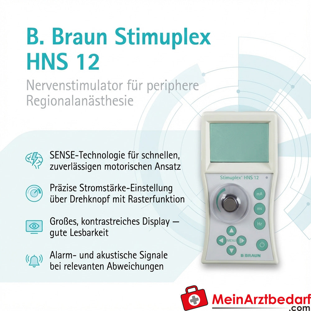 B. Braun Stimuplex HNS 12 Stimulateur nerveux pour anesthésie régionale périphérique