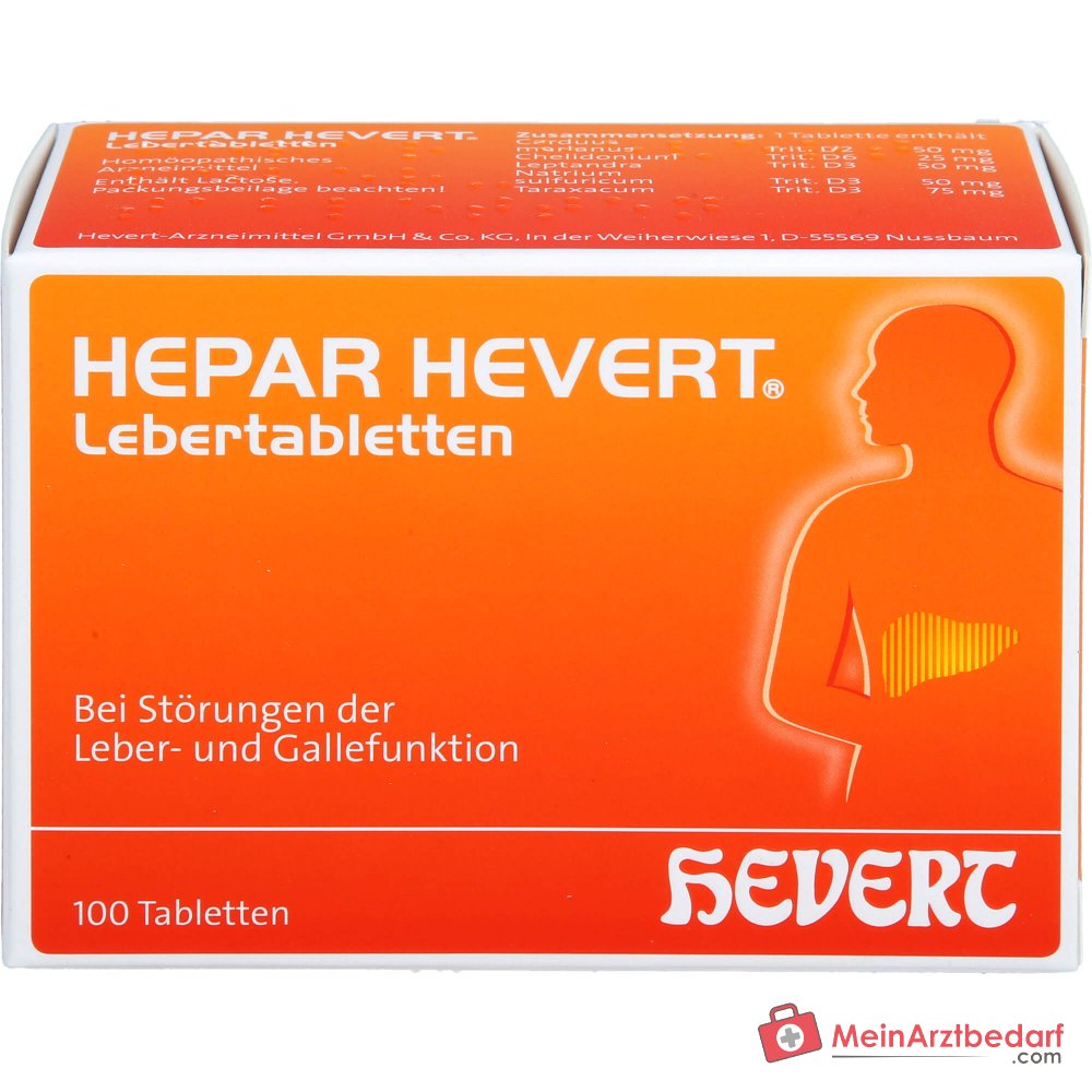 Hevert Hepar tabletki wątrobowe, 100 szt.