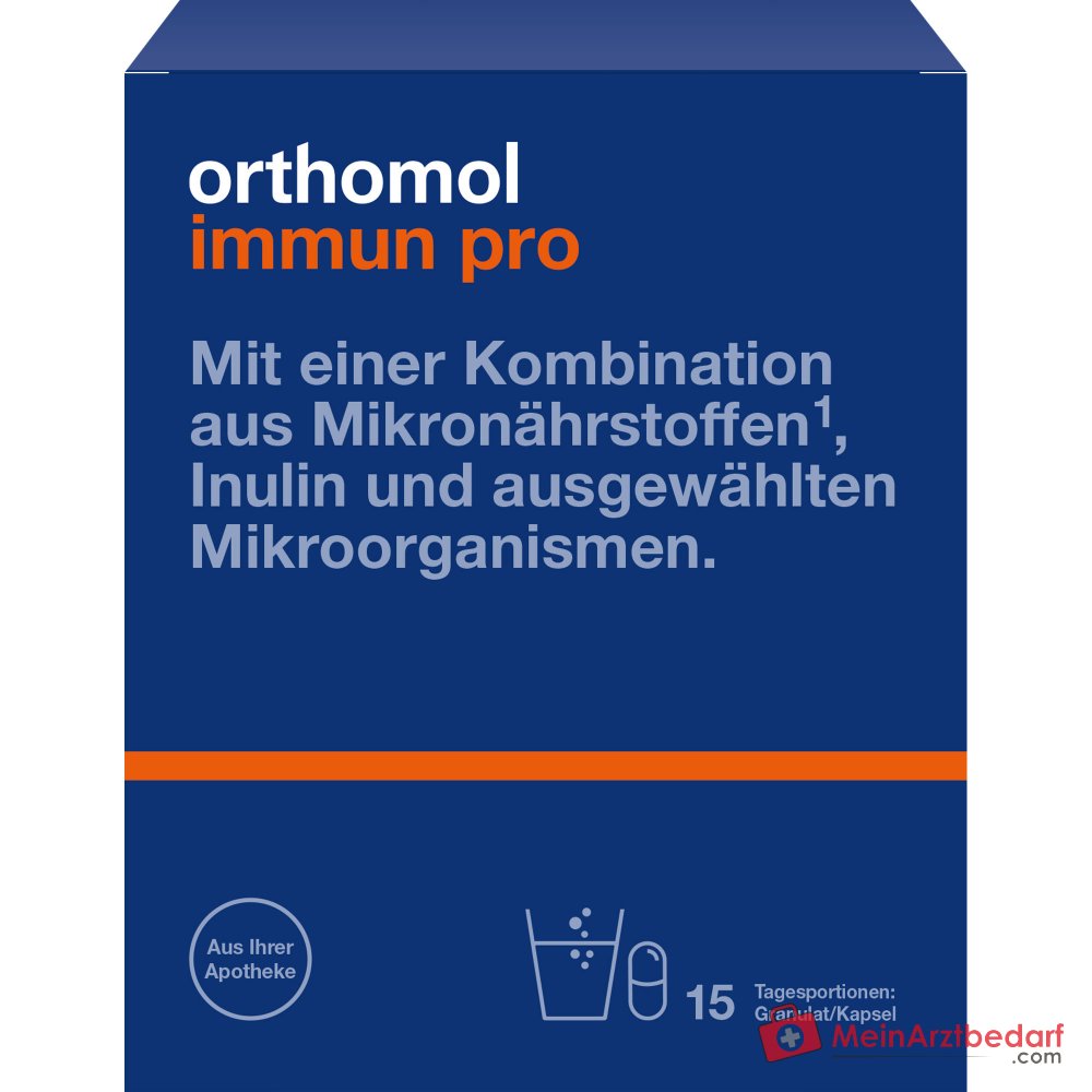 Orthomol Immun pro Granulat mit Kapseln, 15 St..