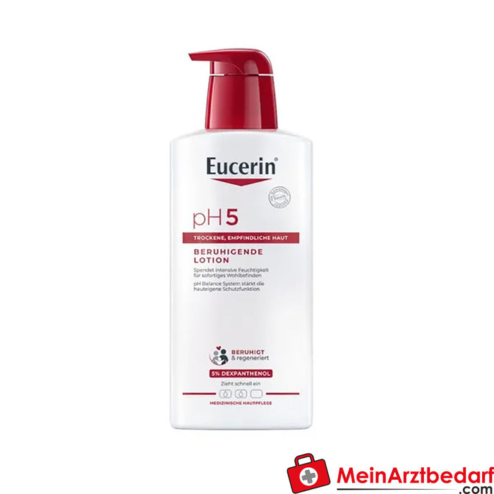 Eucerin® pH5 Lotion - łagodzi zestresowaną, wrażliwą i suchą skórę oraz zwiększa jej odporność.