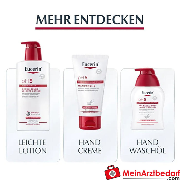 Eucerin® pH5 Gel de Ducha|Limpieza sin jabón para pieles secas y estresadas, 200ml