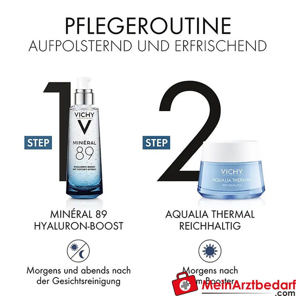 VICHY Aqualia Thermal Reichhaltige Creme Tiegel|Feuchtigkeitscreme für das Gesicht, 50ml.
