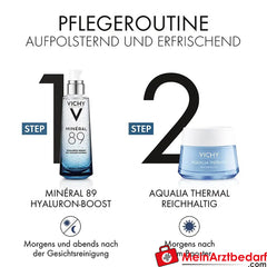VICHY Aqualia Thermal Reichhaltige Creme Tiegel|Feuchtigkeitscreme für das Gesicht, 50ml.
