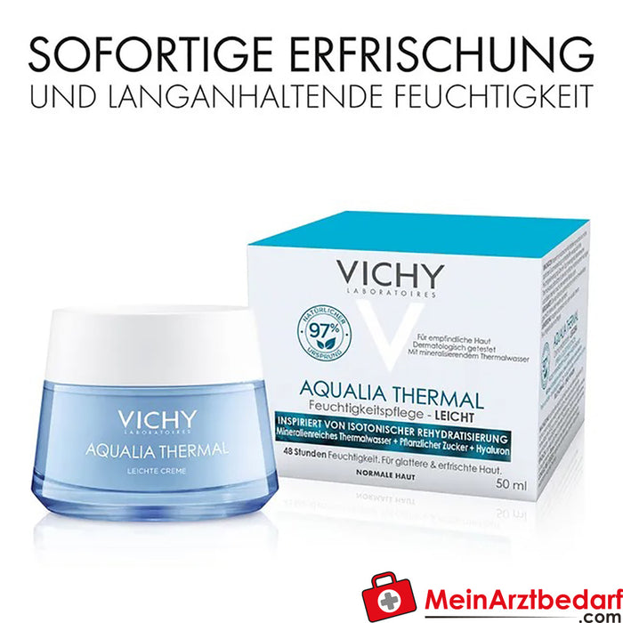 Vichy AQUALIA THERMAL - Hidratante para pieles normales a secas, 50ml