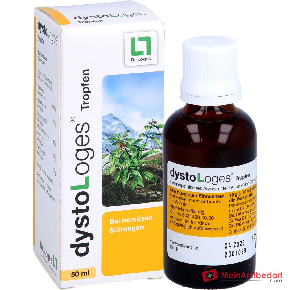 dystoLoges® gouttes médicament homéopathique pour la nervosité et les troubles de l'endormissement, 50 ml
