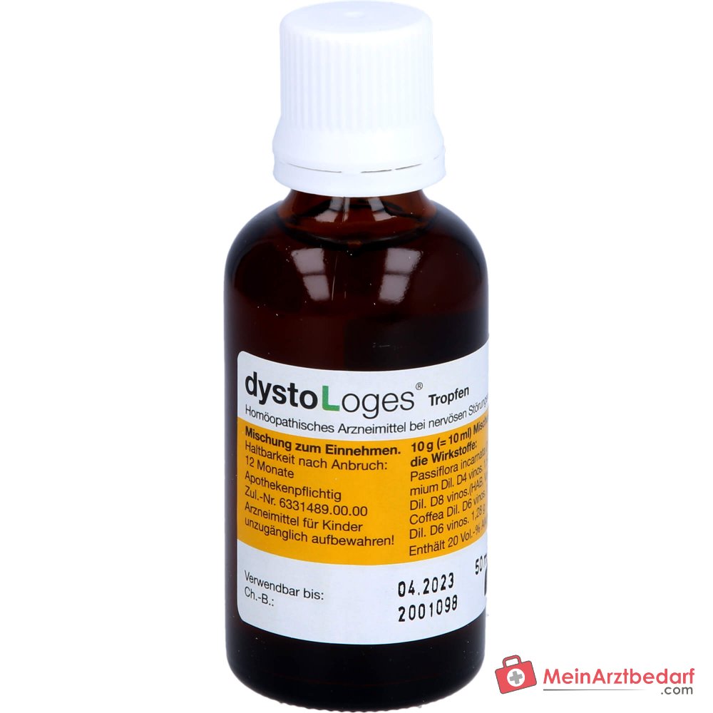 dystoLoges® gouttes médicament homéopathique pour la nervosité et les troubles de l'endormissement, 50 ml