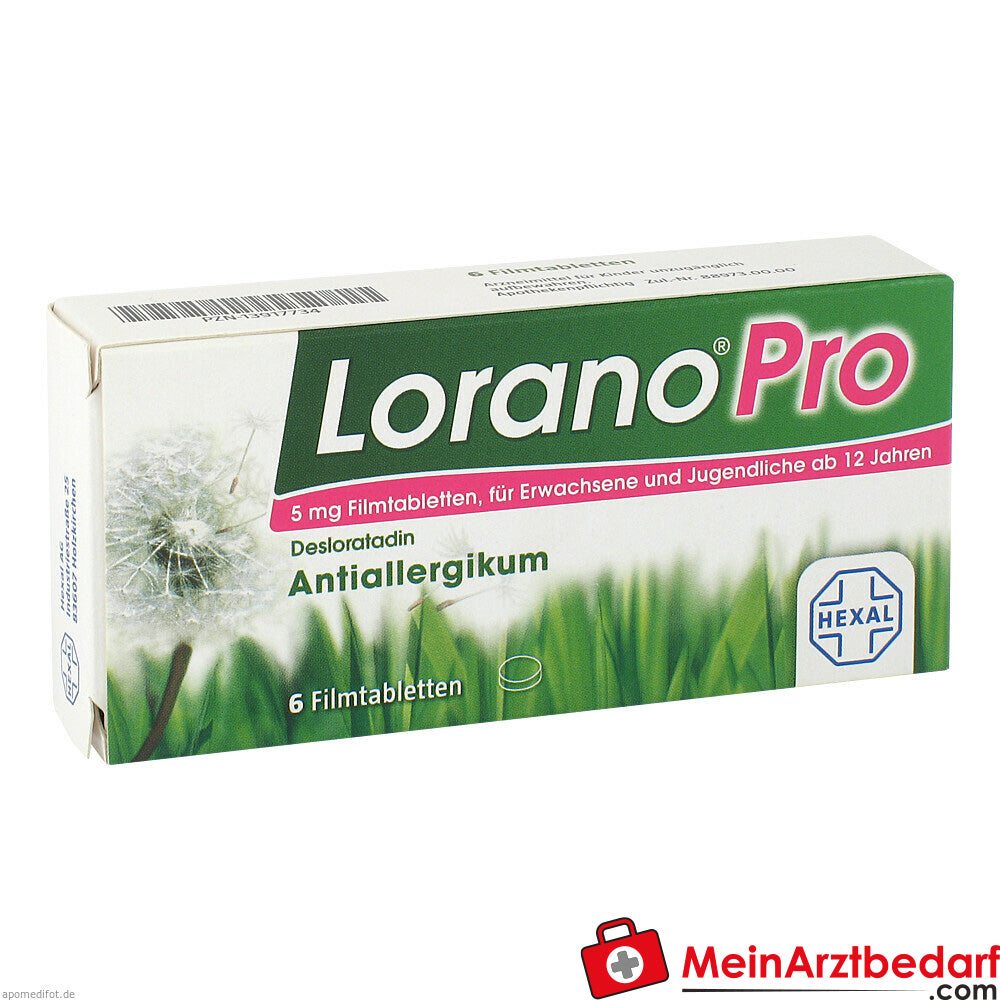 LoranoPro 5mg für alle Heuschnupfen-Symptome.