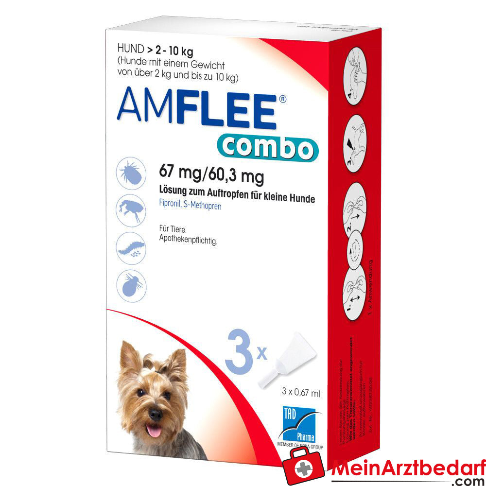 Amflee Combo Hund 2-10kg, 3 St