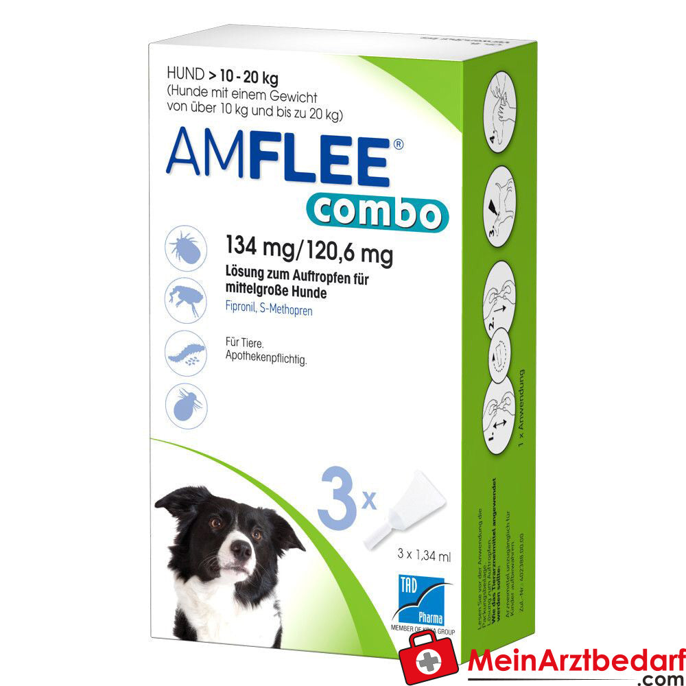 Amflee Combo Hund 10-20kg, 3 St
