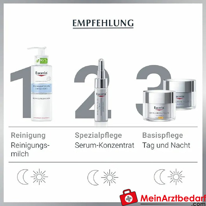 Eucerin® Hyaluron-Filler Trattamento da giorno con SPF 30|Limita le rughe e previene l'invecchiamento cutaneo indotto dalla luce, 50ml