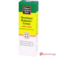 Allgäuer Latschenkiefer Hornhaut Reduziercreme extra stark Fruchtsäuren / Weidenrindenextrakt / Latschenkiefernöl / Sheabutter / Panthenol Creme, 30 ml.