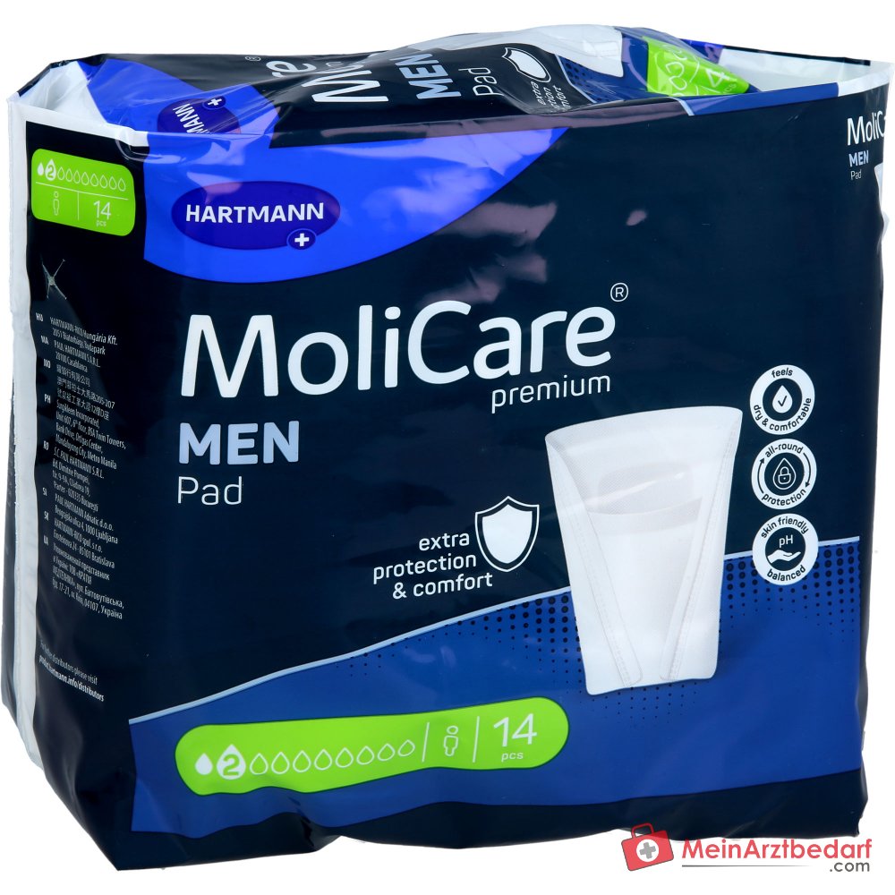 MoliCare® Premium MEN Pad 2 druppels inbrengen