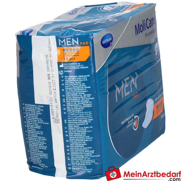 MoliCare® Premium MEN Almohadillas 5 gotas