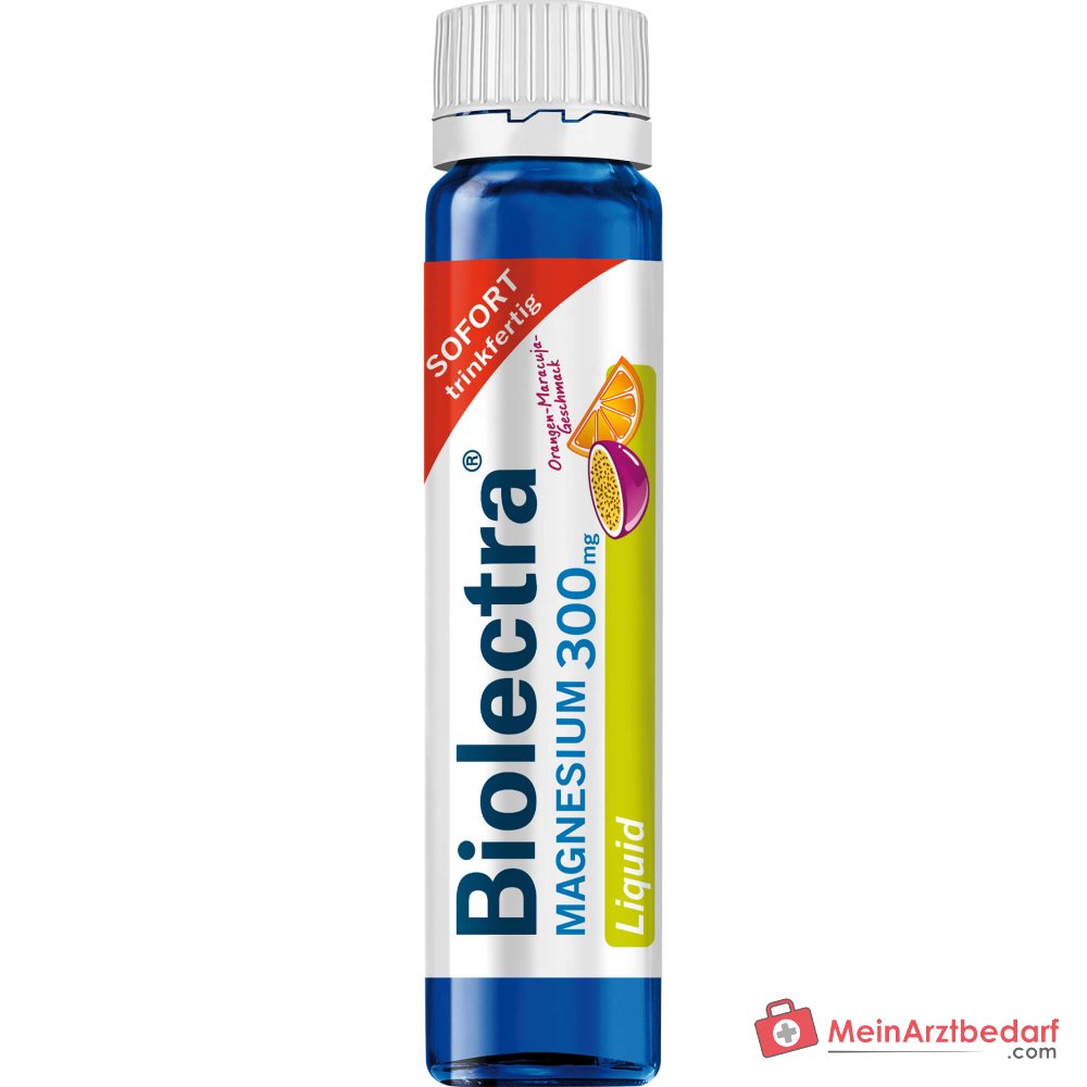 Biolectra Magnesium 300 mg Liquid Magnesiumcitrat Trinkfläschchen, 28 St..