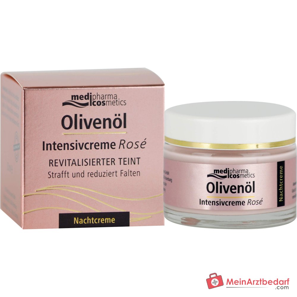 medipharma cosmetics Olijfolie Intensiefcrème Rosé Nachtcrème, 50 ml