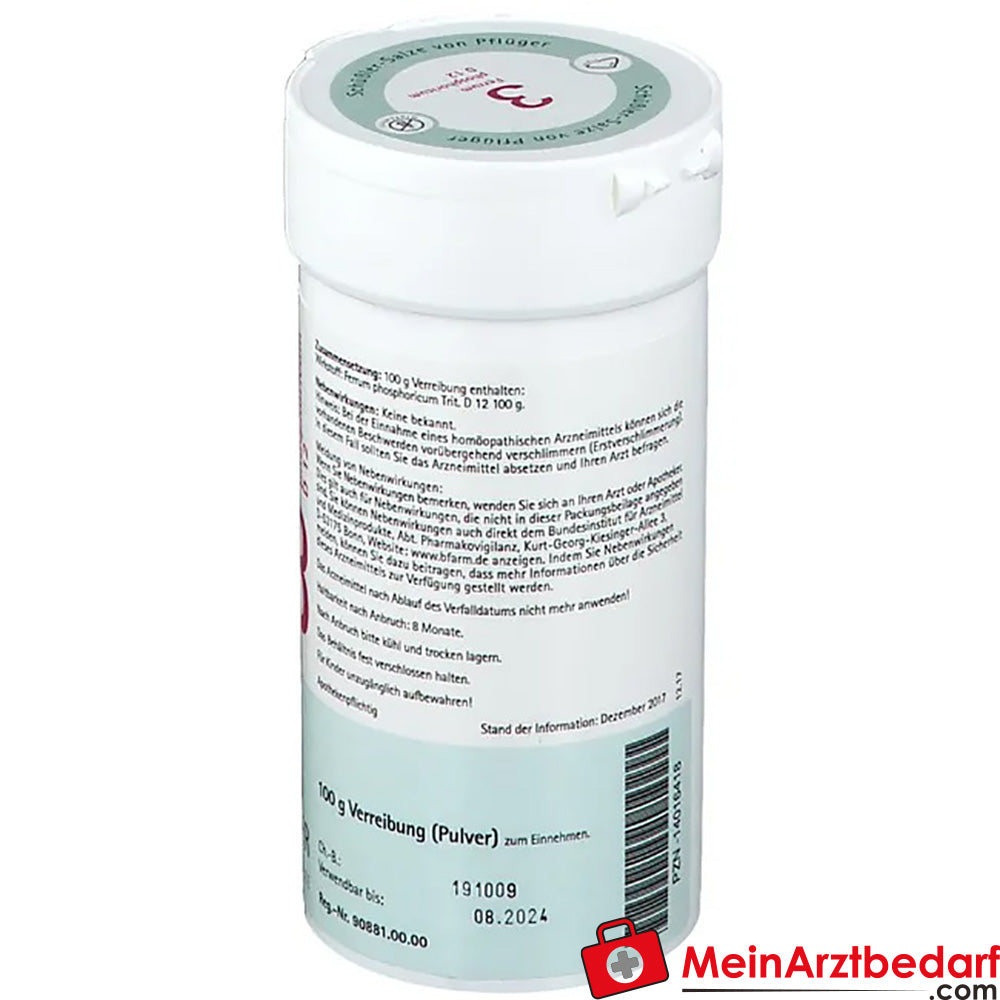 Biochemie Pflüger® Nr. 3 Ferrum phosphoricum D12 Pulver.