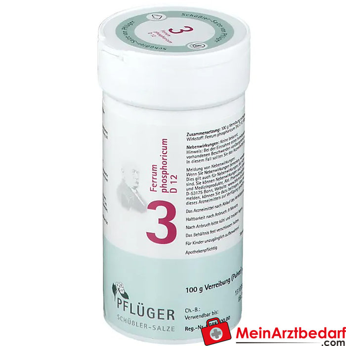 Biochemie Pflüger® No. 3 Ferrum phosphoricum D12 w proszku