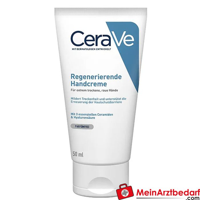 CeraVe Crema de Manos Regeneradora|con ácido hialurónico y ceramidas, 50ml