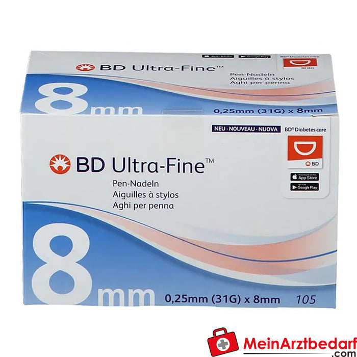 BD Micro-Fine Ultra™ 8 mm 31G, 105 szt.