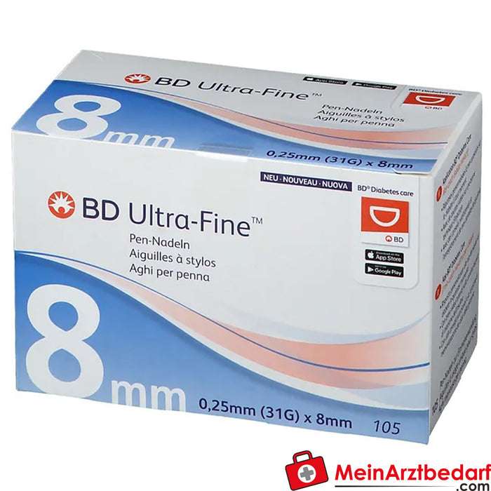 BD Micro-Fine Ultra™ 8 mm 31G, 105 st.