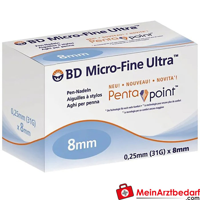 BD Micro-Fine Ultra™ 8 毫米 31G，105 件。