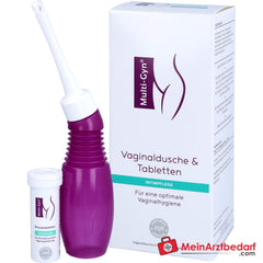 Multi-Gyn Vaginaldusche mit Brausetabletten Kombipack, 1 Stück.