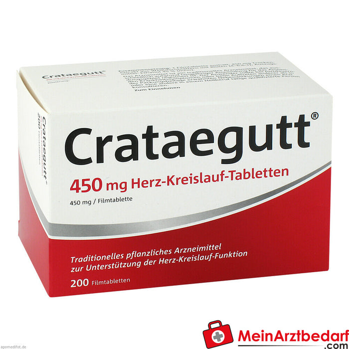 Crataegutt 450mg Comprimés pour le système cardiovasculaire