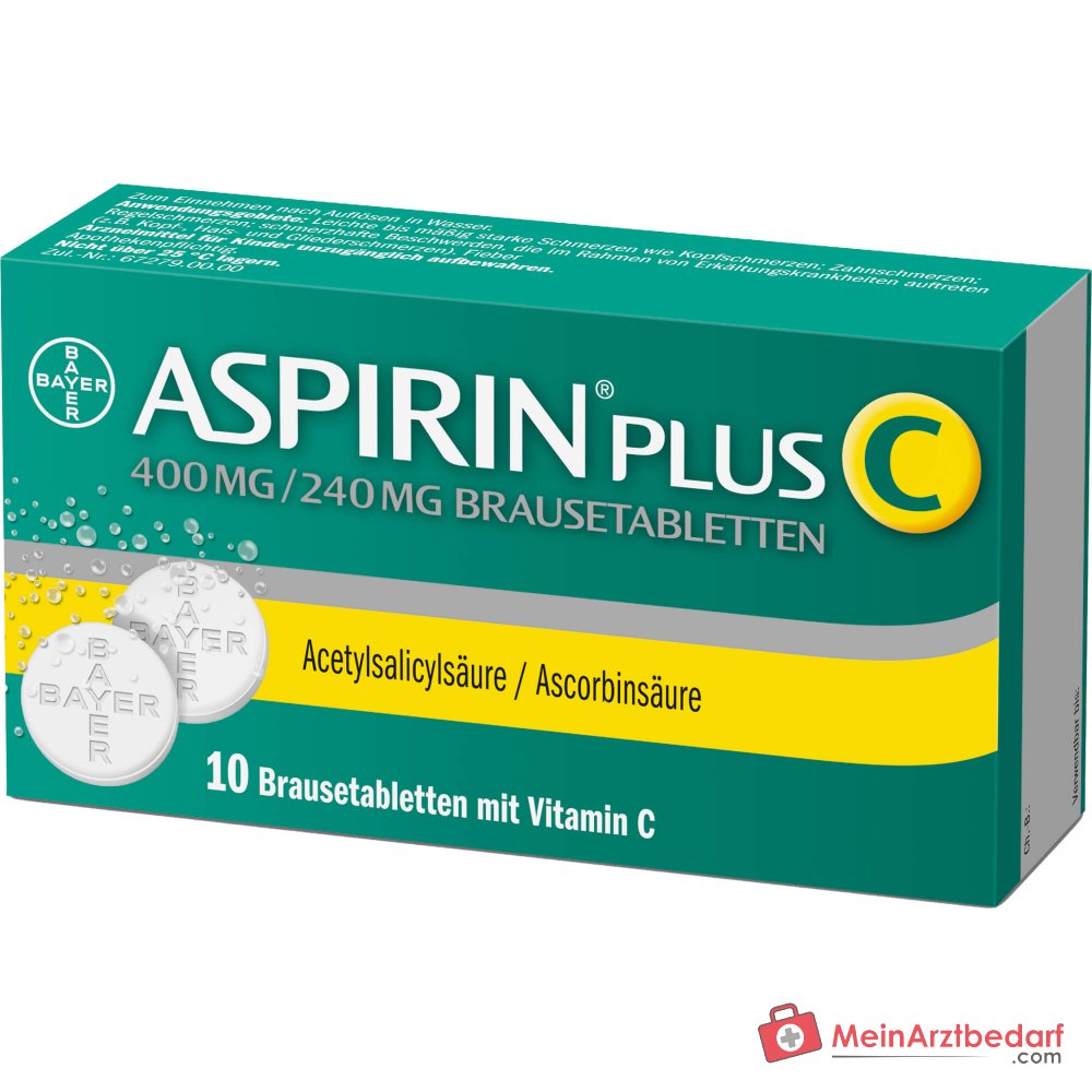 Aspirine plus C 400 mg/240 mg bruistabletten, 10 st.
