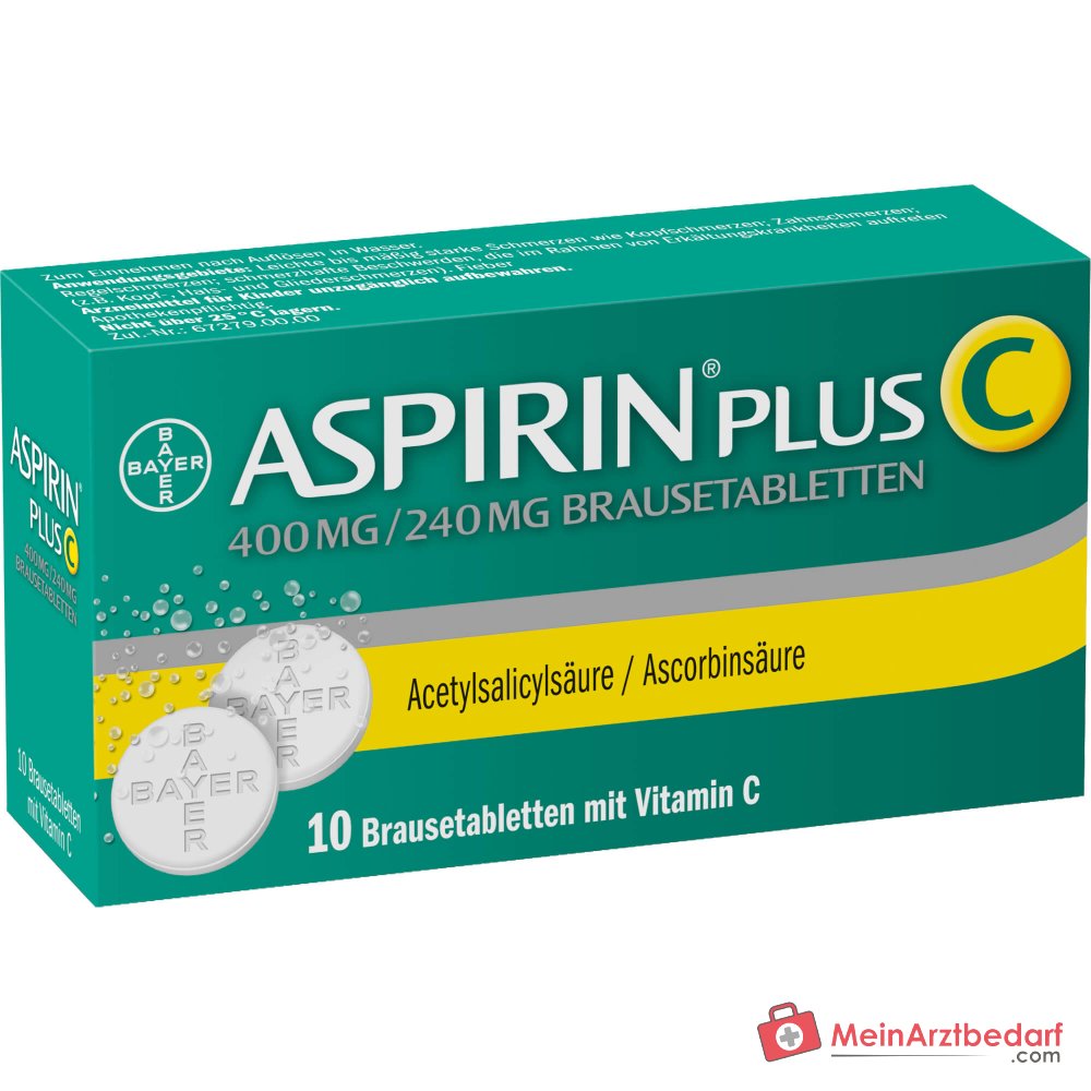 Aspirine plus C 400 mg/240 mg bruistabletten, 10 st.