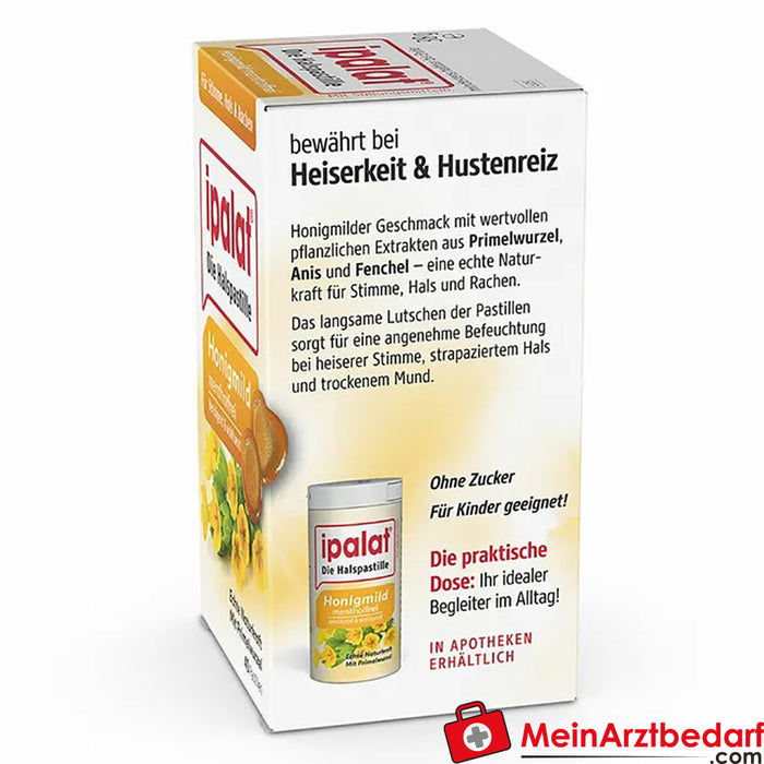 ipalat® Honigmild mentholfrei, 40 St.