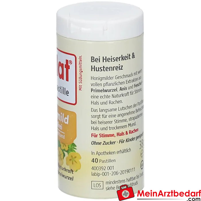 ipalat® Honigmild mentholfrei, 40 St.