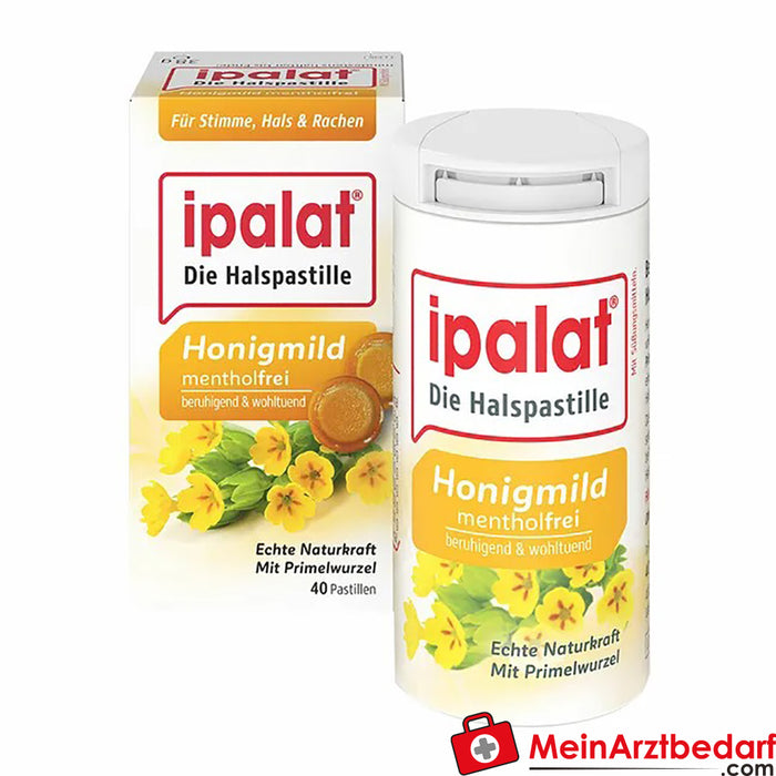 ipalat® honey mild menthol-free, 40 pcs.
