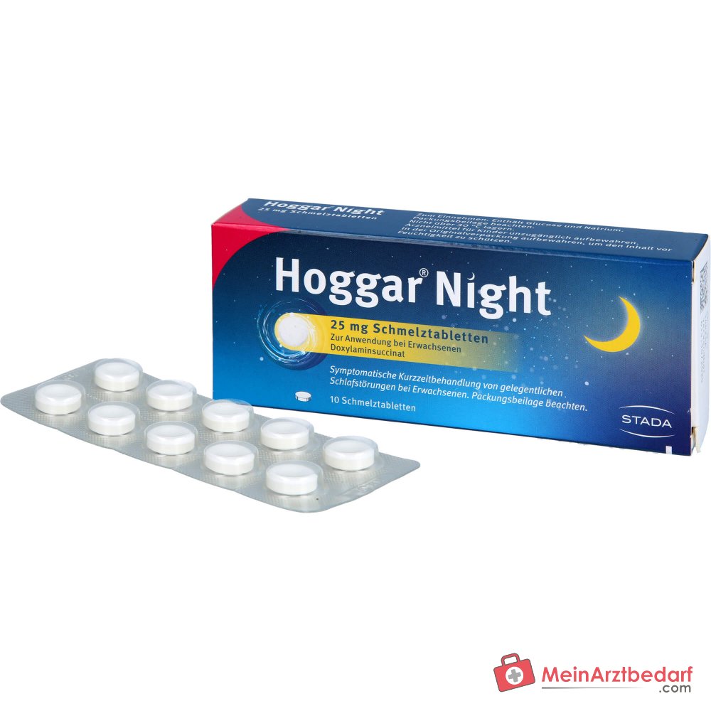 Hoggar Night Doksylamina 25 mg tabletki ulegające rozpadowi w jamie ustnej, 20 szt.