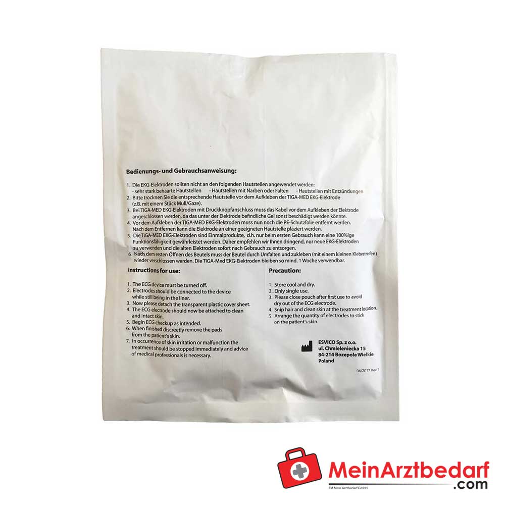 TIGA-MED EKG-Klebeelektrode, Festgel, 50 Stk..