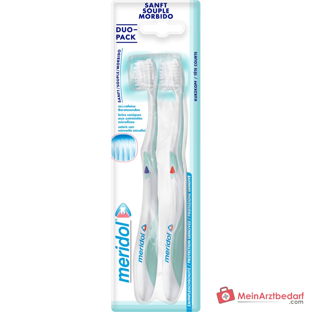 meridol Zahnbürste Sanft Doppelpack, 2 St.