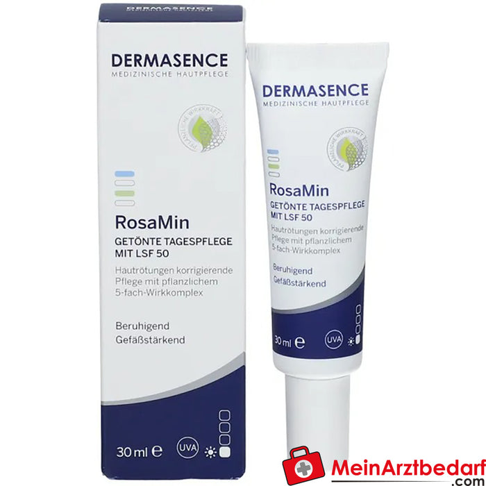 DERMASENCE RosaMin tratamiento de día con color FPS 50, 30ml