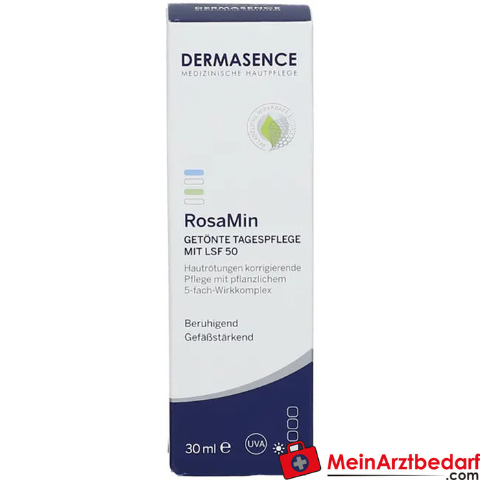 DERMASENCE RosaMin tratamiento de día con color FPS 50, 30ml