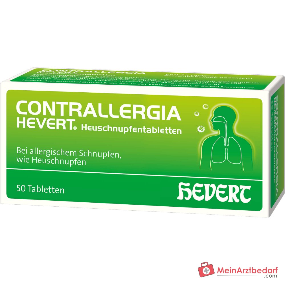 Hevert Contrallergia Comprimés contre le rhume des foins, 50 pièces.