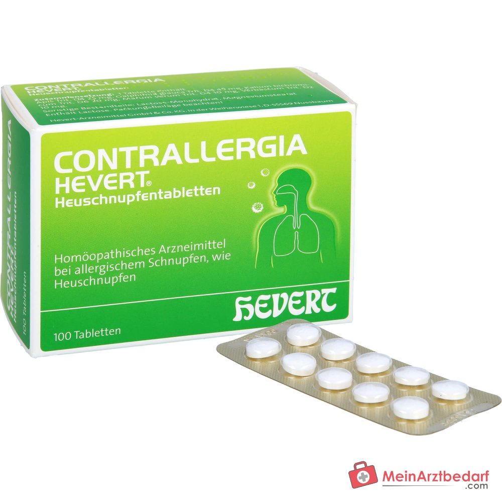 Hevert Contrallergia Comprimés pour le rhume des foins, 100 pcs.