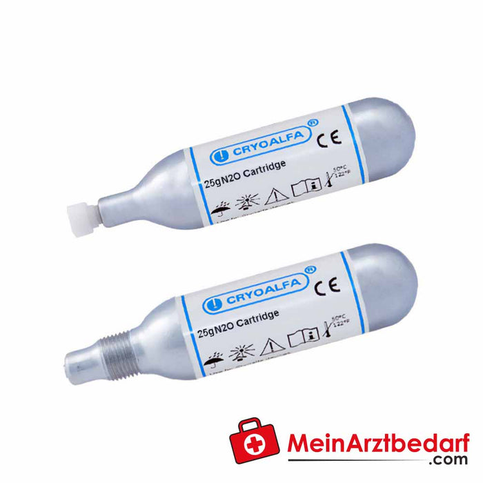 Cryoalfa® kapsülleri 16g N2O, iplikli (PERFECT için)