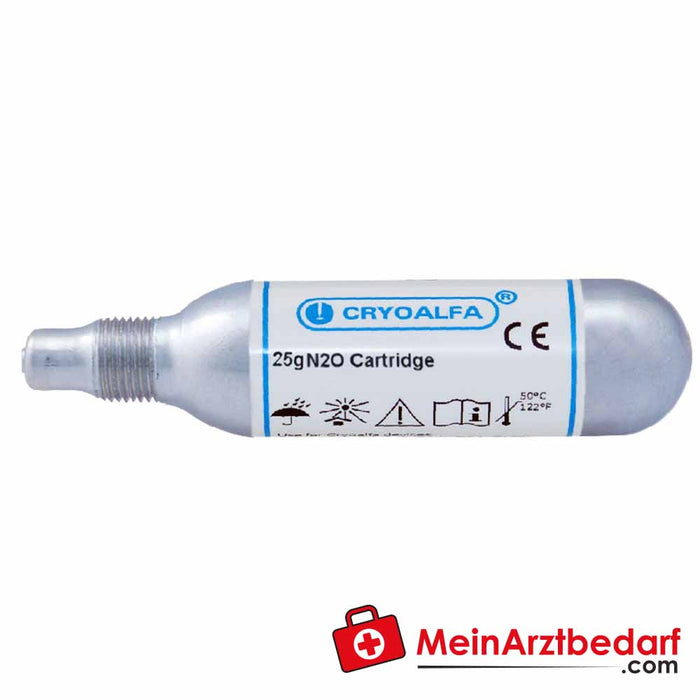 Cryoalfa® cápsulas 25g N2O com rosca (para PERFECT)