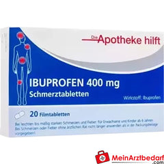 Ibuprofen 400mg Die Apotheke hilft.