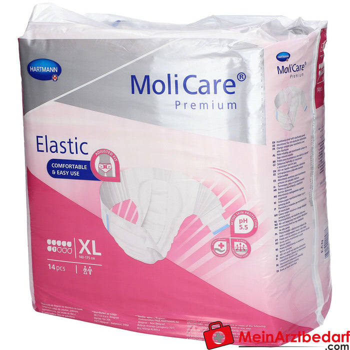 MoliCare® Premium Elastic Slip 7 krople rozmiar XL, 14 szt.