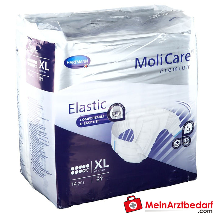 MOLICARE Premium Elastic Slip 9 gouttes XL, 14 pièces