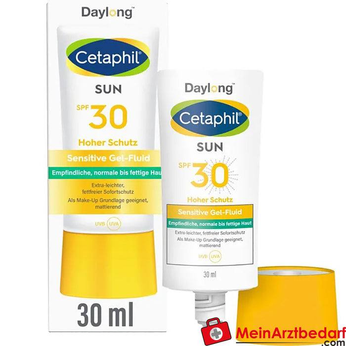 CETAPHIL SUN Sensitive Gel-Fluid SPF 30 - extra lichte bescherming tegen de zon, 30ml