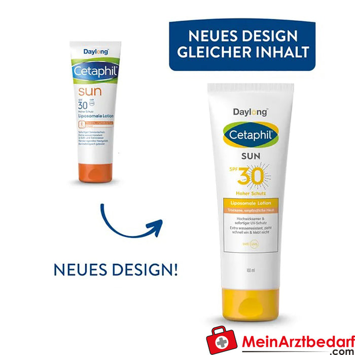 CETAPHIL SUN Liposomale Lotion SPF 30|Feuchtigkeitsspendende Sonnenschutzlotion, 100ml